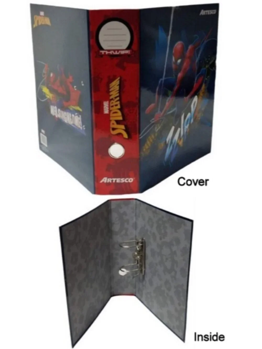 Marvel Spider-Man 2-Ring Lever Arch File Folder Artesco Web-Slinging Binder NEW